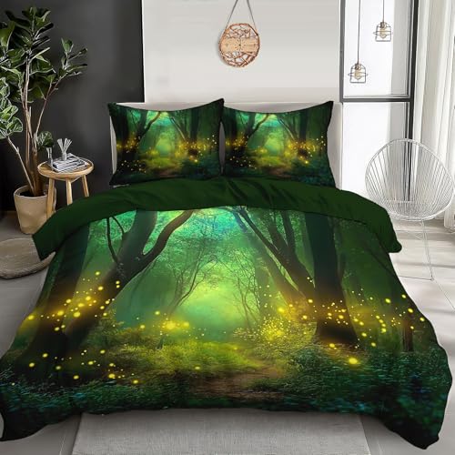 Funda n&oacute;rdica de 135x200cm - Juego de Ropa de Cama con El Libro De La Selva Luci&eacute;rnaga Funda...