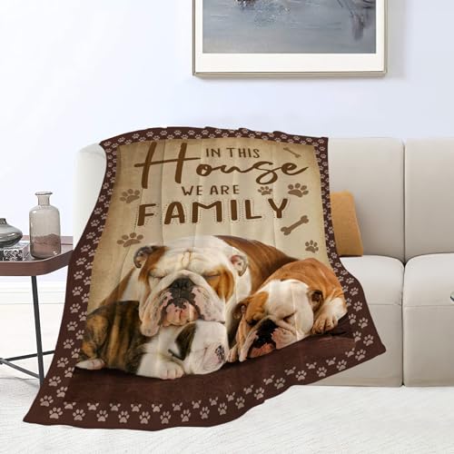 Manta de bulldog franc&eacute;s, manta acogedora de franela de forro polar, suave y c&aacute;lida, ropa de cama...