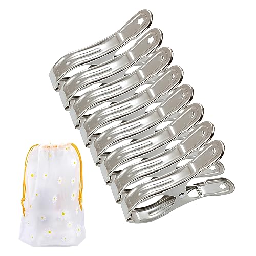 8 pinzas para edred&oacute;n a prueba de viento con 1 bolsa de almacenamiento Margarita, pinza para ropa...