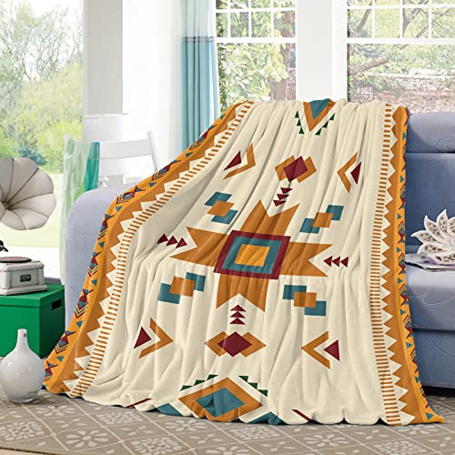 fifbird Manta de franela de 40 x 50 pulgadas, manta étnica azteca abstracta geométrica suave y...