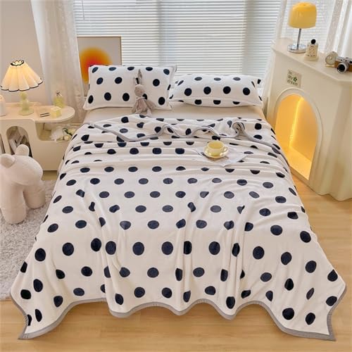 Fansu Manta de Franela de Forro Polar Microfibra, S&uacute;per Suave, C&aacute;lido y Confortable, Manta de Cama...