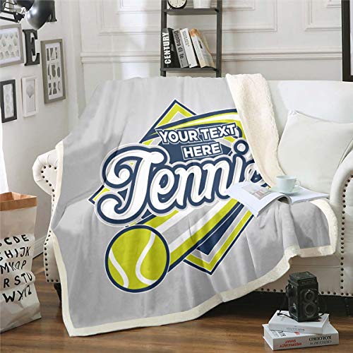 Manta 3D con Estampado de Tenis para ni&ntilde;os y Adolescentes con tem&aacute;tica de Deportes, Manta para...