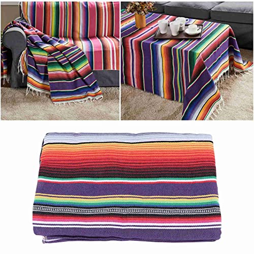Jevina Manta de Mesa Mexicana para decoración de la Boda de Fiesta Mexicana, Saltillo Serape Manta...