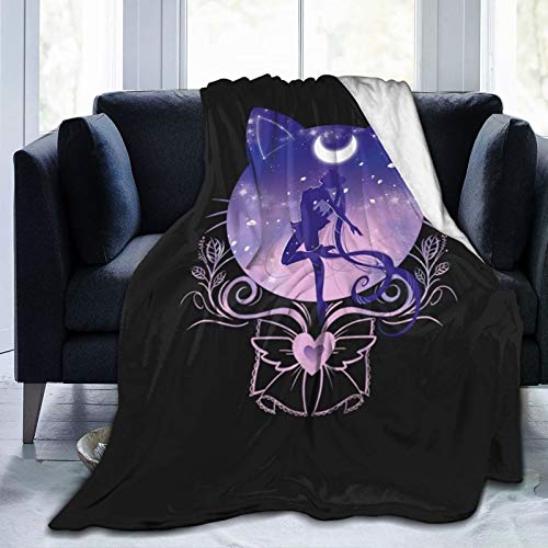 ATOurDealss Manta Sailor-Moon. Microforro polar ligero y ultrasuave para funda de sof&aacute;, decoraci&oacute;n...