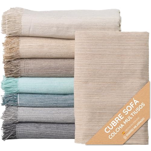 Jarapa Home Made with love Colcha Multiusos; Plaid Sofa, Manta Foulard, Cubre Cama, Foulard para...