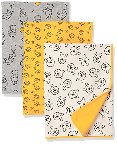 Amazon Essentials Disney | Marvel | Star Wars Mantas Unisex Beb&eacute;s, Pack de 3, Paquete de 3 Winnie...