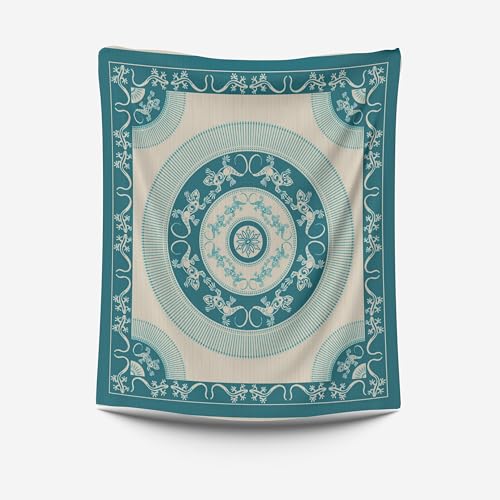 HOME ZEN HOUSEHOLD LINEN Manta cubretodo matrimonial con dibujos tribales, 210 x 235 cm, 100%...