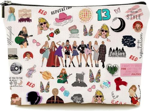 Bolsa de Cosm&eacute;ticos con Cremallera Inspirada en La Canci&oacute;n, Versi&oacute;n Cantante, Mercanc&iacute;a TS...