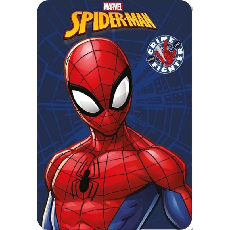 Manta suave y c&aacute;lida de 100 x 140 cm, para ni&ntilde;os, con estampado (Spiderman)