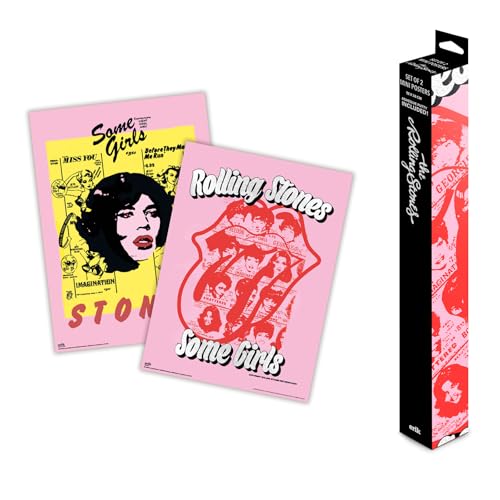 Grupo Erik Poster Rolling Stones, 2 Posters para pared : Laminas decorativas, Rolling Stones...
