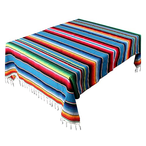 Liseng Manta mexicana Sarape Picnic Manta Manta de Mesa Manta Caliente Barra para Yoga, 120 x 180 cm