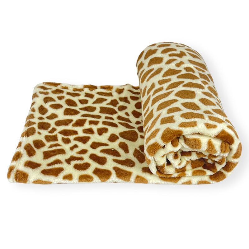 Rufino D&iacute;az Manta Sof&aacute; o Viaje Sedalina Animal Print Leopardo - Marr&oacute;n, 130x160cm