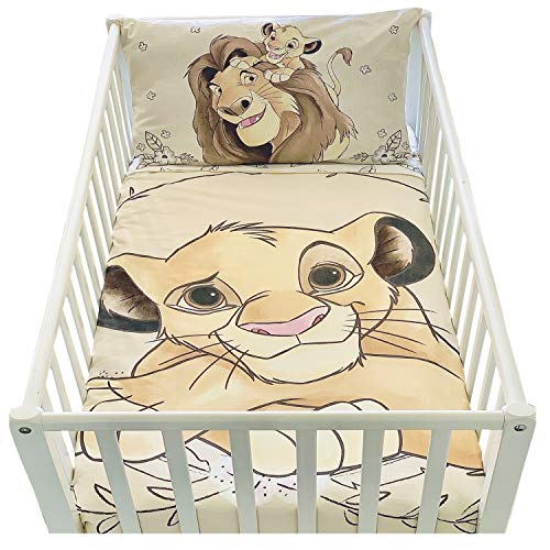 Funda n&oacute;rdica de 100 x 135 cm y funda de almohada de 40 x 60 cm | Juego de cama de El rey le&oacute;n...