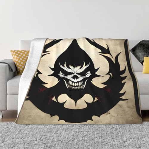 KadUe Devil Satan - Manta de microfibra para cama, sofá, ultra lujosa, cálida y acogedora para...