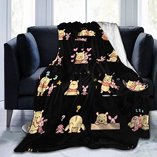 Fashion DIY - Manta de Winnie The Pooh de gran tama&ntilde;o, c&aacute;lida, para adultos y ni&ntilde;os, con suave...
