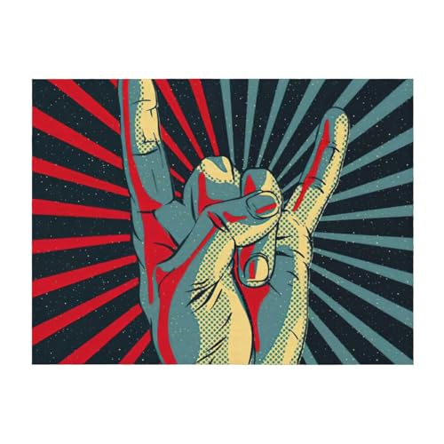 EdWal Manta de cama ligera con estampado de rock and roll, manta de microfibra y acogedora, manta...