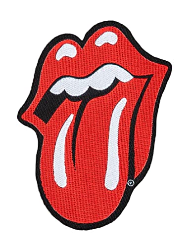 The Rolling Stones Parche clásico para lengua, tejido y licenciado, multicolor, S