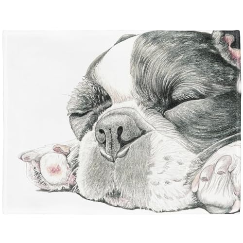 YISUMEI - Manta de forro polar suave, dise&ntilde;o de bulldog franc&eacute;s, 150 x 200 cm, adecuada para sof&aacute;...