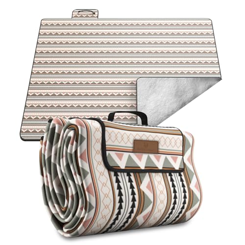 Veddelholzer 200 x 200 cm Manta de Picnic Boho Manta de Playa Impermeable y Resistente a la Arena...