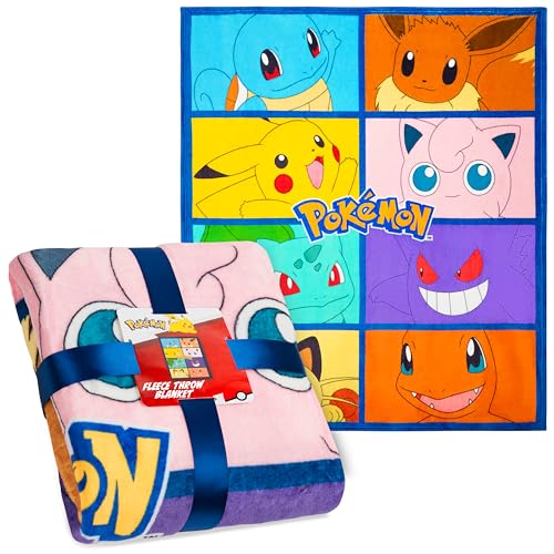 Pok&eacute;mon Manta para Cama, Manta Invierno Sofa, Cobija de Invierno 150 x 130 cm para Decoracion...