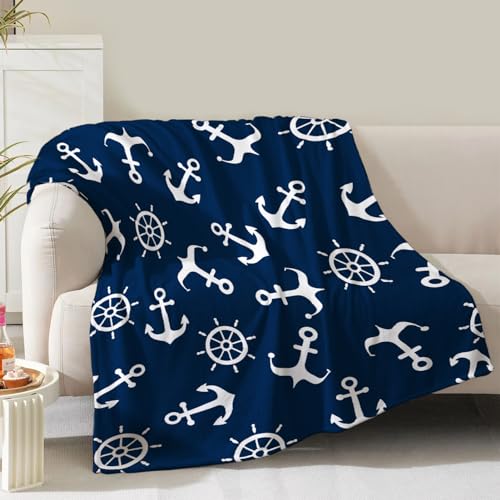 Manta de ancla n&aacute;utica, regalos para hombres, ni&ntilde;os, pap&aacute;, mujeres, cumplea&ntilde;os, Navidad, San...