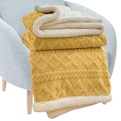 ROCKIA Mantas c&aacute;lidas | Manta acogedora y c&aacute;lida de cachemira de imitaci&oacute;n, manta de microfibra...