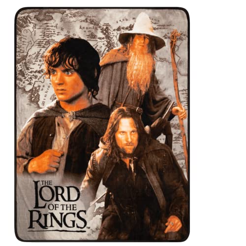 Franco The Lord of The Rings Bedding - Manta de Micro Raschel súper Suave, 46 x 60 Pulgadas,...