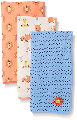 Amazon Essentials Disney | Marvel | Star Wars Mantas Unisex Beb&eacute;s, Pack de 3, Paquete de 3 Le&oacute;n...