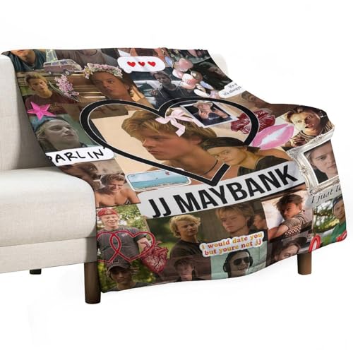 GNHFNM JJ Star Maybank - Manta de lana de franela (76,2 x 101,6 cm, suave y acogedora para ni&ntilde;os y...