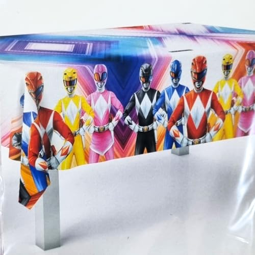 BeenSmile, Mantel Power Rangers, Mantel de Decoraci&oacute;n de Cumplea&ntilde;os, Art&iacute;culos para Fiestas...