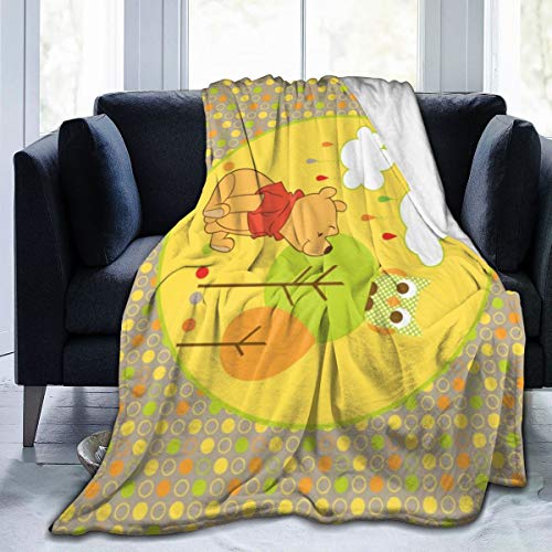 KANKANHAHA Winnie The Pooh Supernatural - Manta de cama de microflano ultrasuave y lujosa manta de...