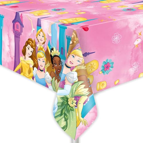 ALMACENESADAN 0822; Mantel Fiesta Princesas; Ideal para Fiestas y cumplea&ntilde;os, 120x180 cm