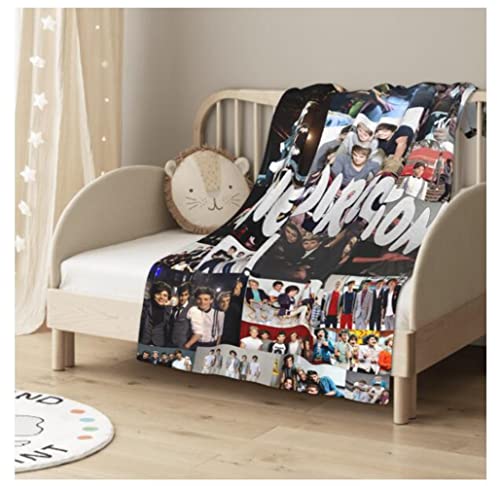 HYN Manta de forro polar suave y ligera con estampado de dibujos animados para cama, sof&aacute;, viajes,...