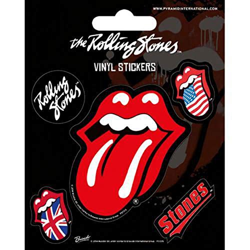 Pyramid International Rolling Stones (Tongue) Pegatinas de vinilo, papel, multicolor, 10 x 12,5 x...