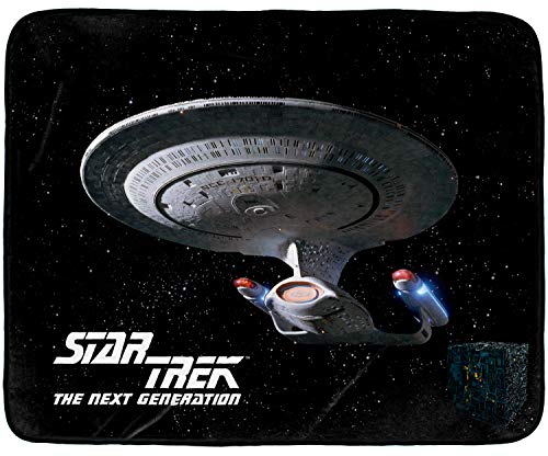 INTIMO Star Trek The Next Generation USS Enterprise NCC-1701-D - Manta de Felpa de Forro Polar de...