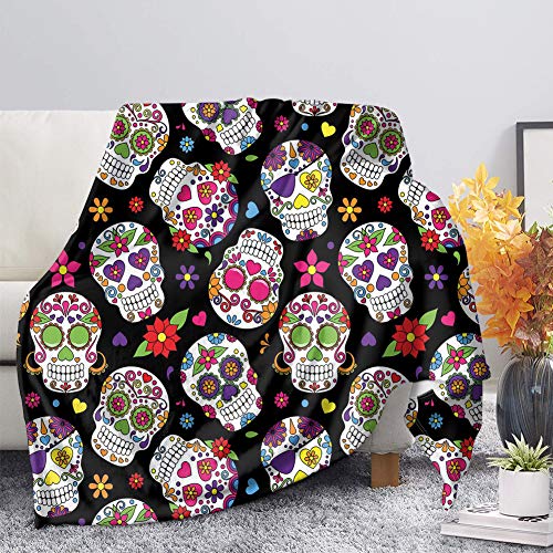 SEANATIVE Manta de franela súper suave y ligera de microfibra, acogedora manta cálida para sala de...