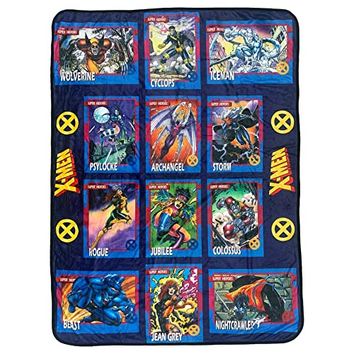 X-Men Trading Cards Super Heroes by Jim Lee Marvel Manta de franela de forro polar s per suave y...