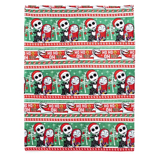 Northwest Nightmare Before Christmas - Manta de Tacto de Seda, 50 x 70 Pulgadas, Ho Ho Oh No