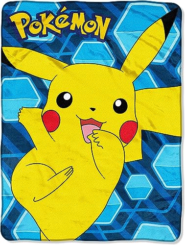 Northwest Blanket Pok&eacute;mon Glitch Pikachu 46 x 60 Pulgadas Micro Raschel Throw &ndash; por The Company,...