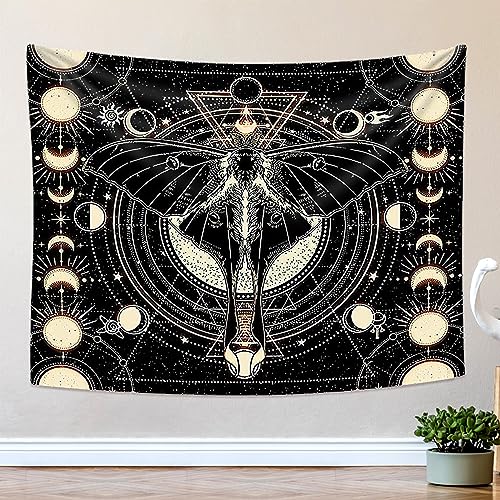 Tapices de dise&ntilde;o de mariposa polilla,Tapiz Pared &Aacute;rbol Grande Tela Decoracion Pared Mandala...