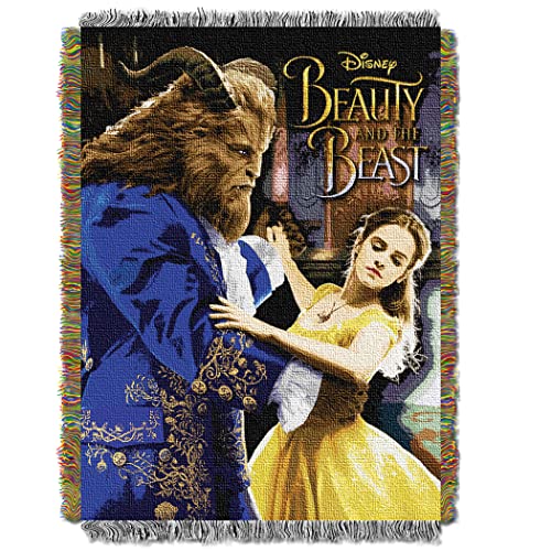 Disney Manta de Tapiz de la Bella y la Bestia, Multicolor, Talla &uacute;nica